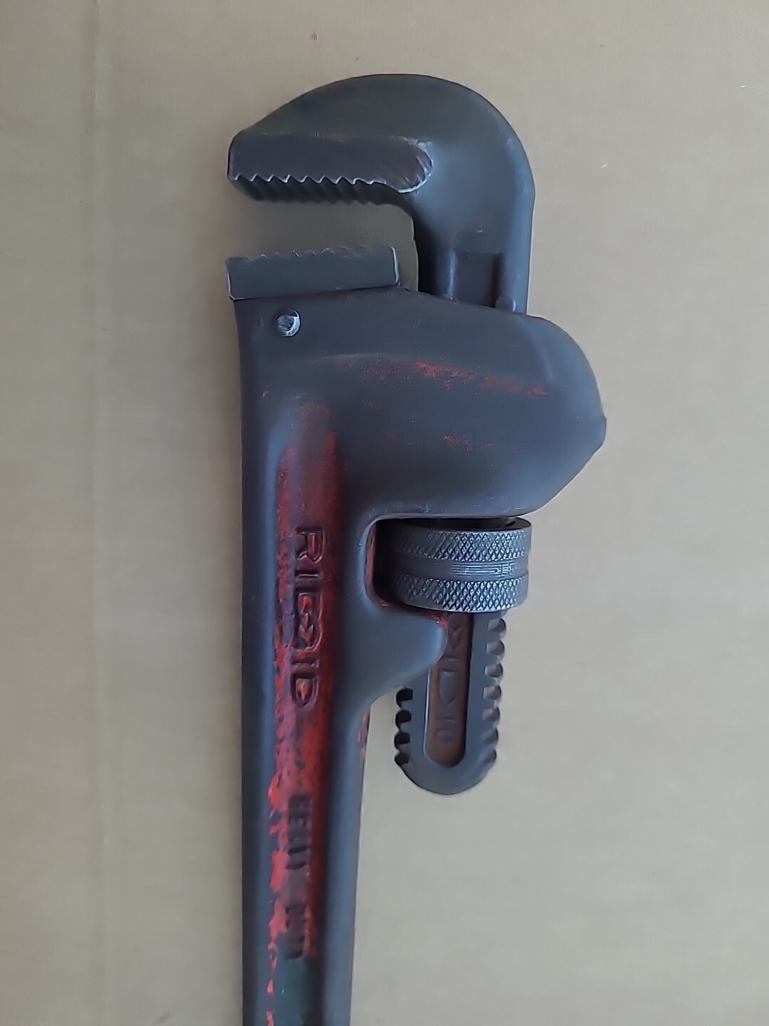Vintage RIDGE Ridgid TOOL CO. ELYRIA RIDGID Pipe Wrench 10″ Clean Jaws U.S.A.