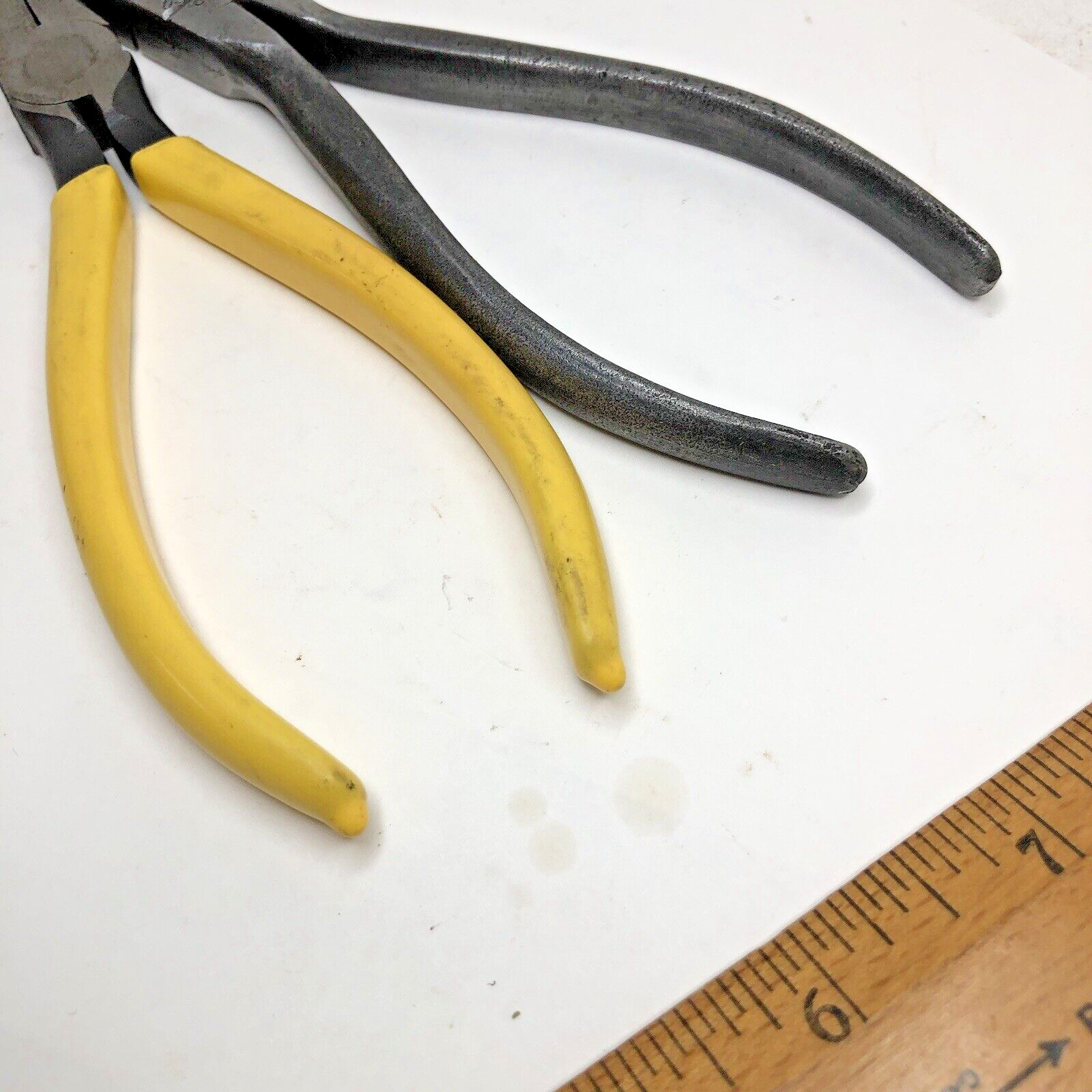 (2) Utica R-2291 & Klein D-2291 Tools Precision Thin Needle Nose Pliers (USA)
