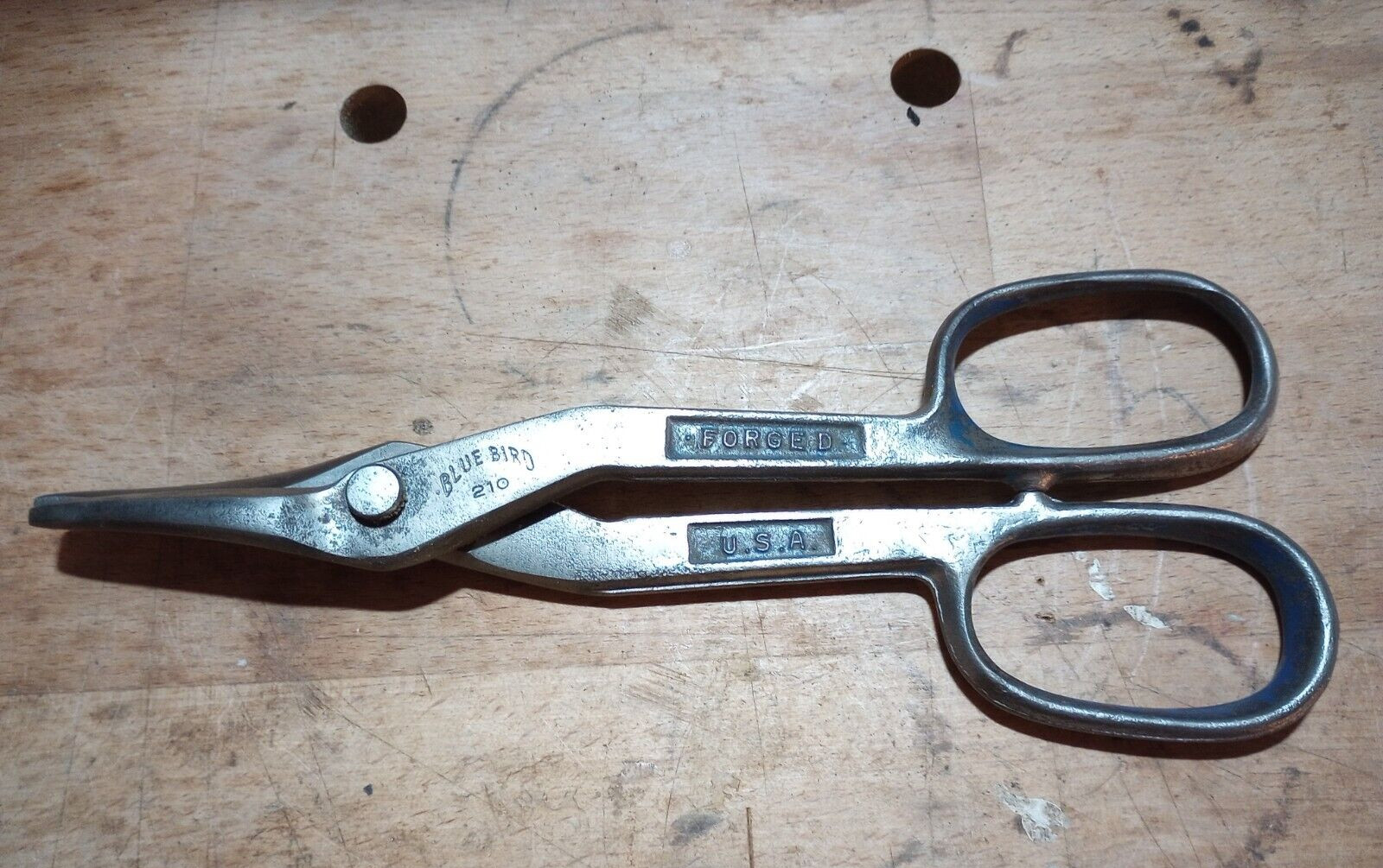 Vintage Blue Bird USA No. 210 “10” Snips