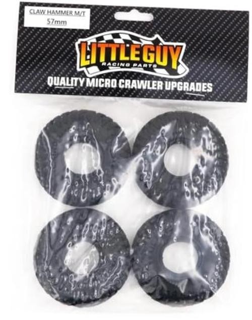 Little Guy Racing Parts Claw Hammer M/T (57mm) 1.0 Inch Tires Compatible with
