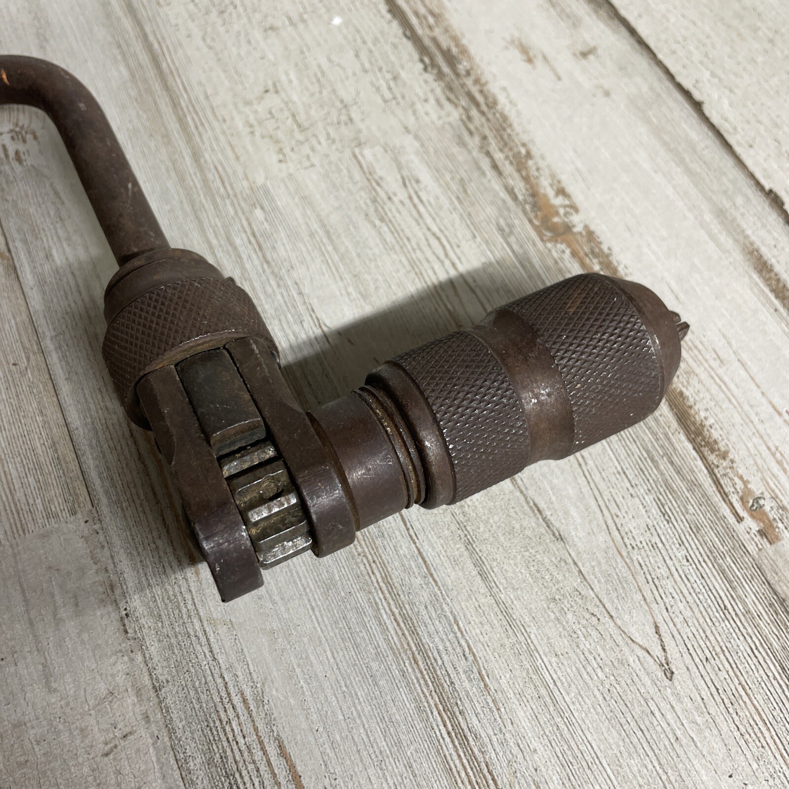 MILLERS FALLS RATCHETING BIT BRACE HAND DRILL #1410 VINTAGE Man-cave Decor