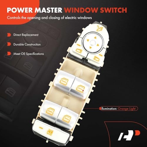 Master Power Window Switch Compatible with 2015-2018 Mercedes-Benz C300,