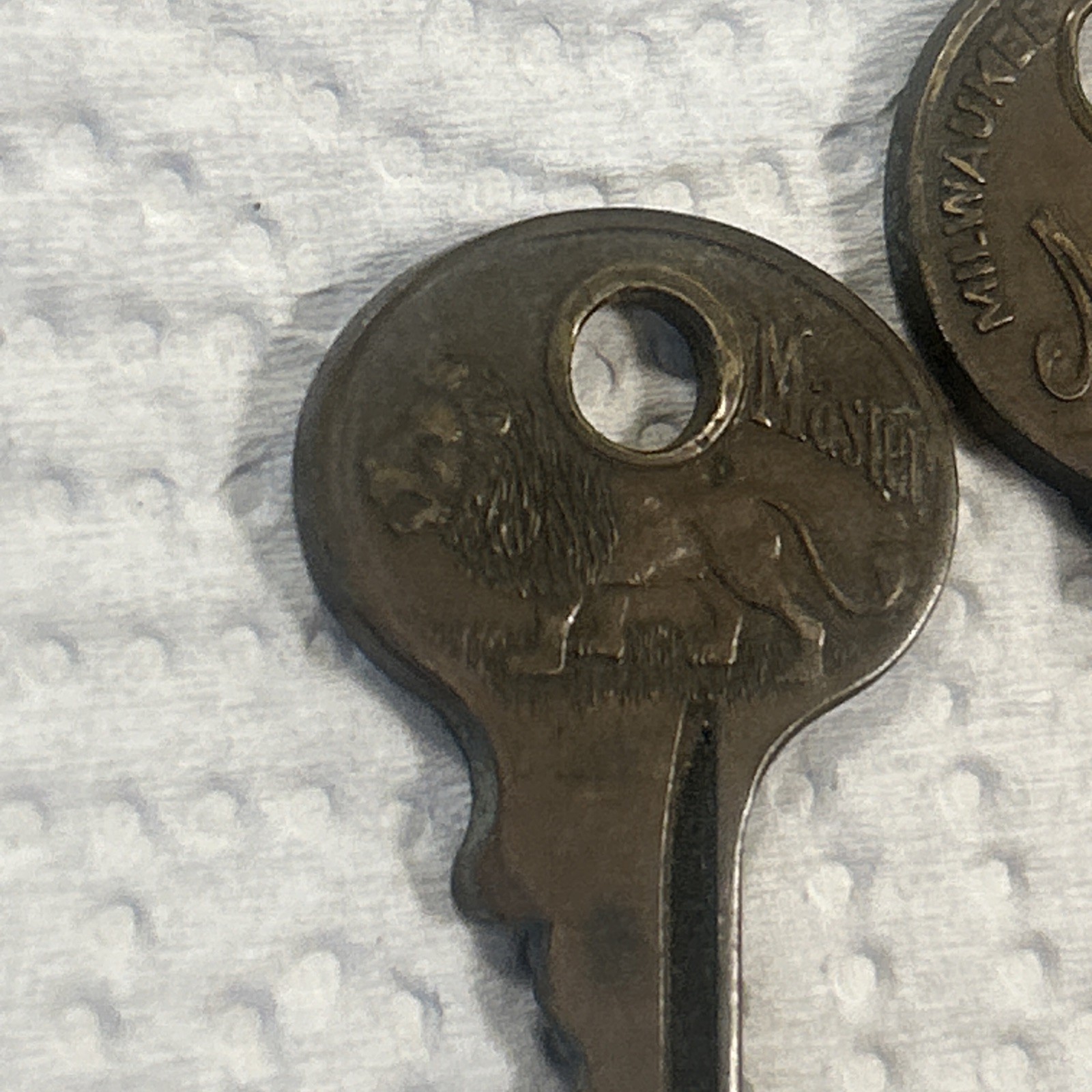 Antique Master Lock Co. lot of 3 Lion Logo
