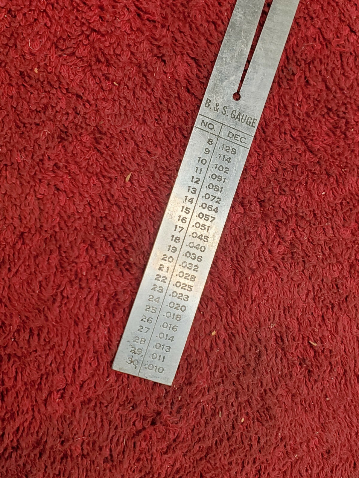 Vintage Testrite 6″ Stainless Steel Rule w/B&S Gauge
