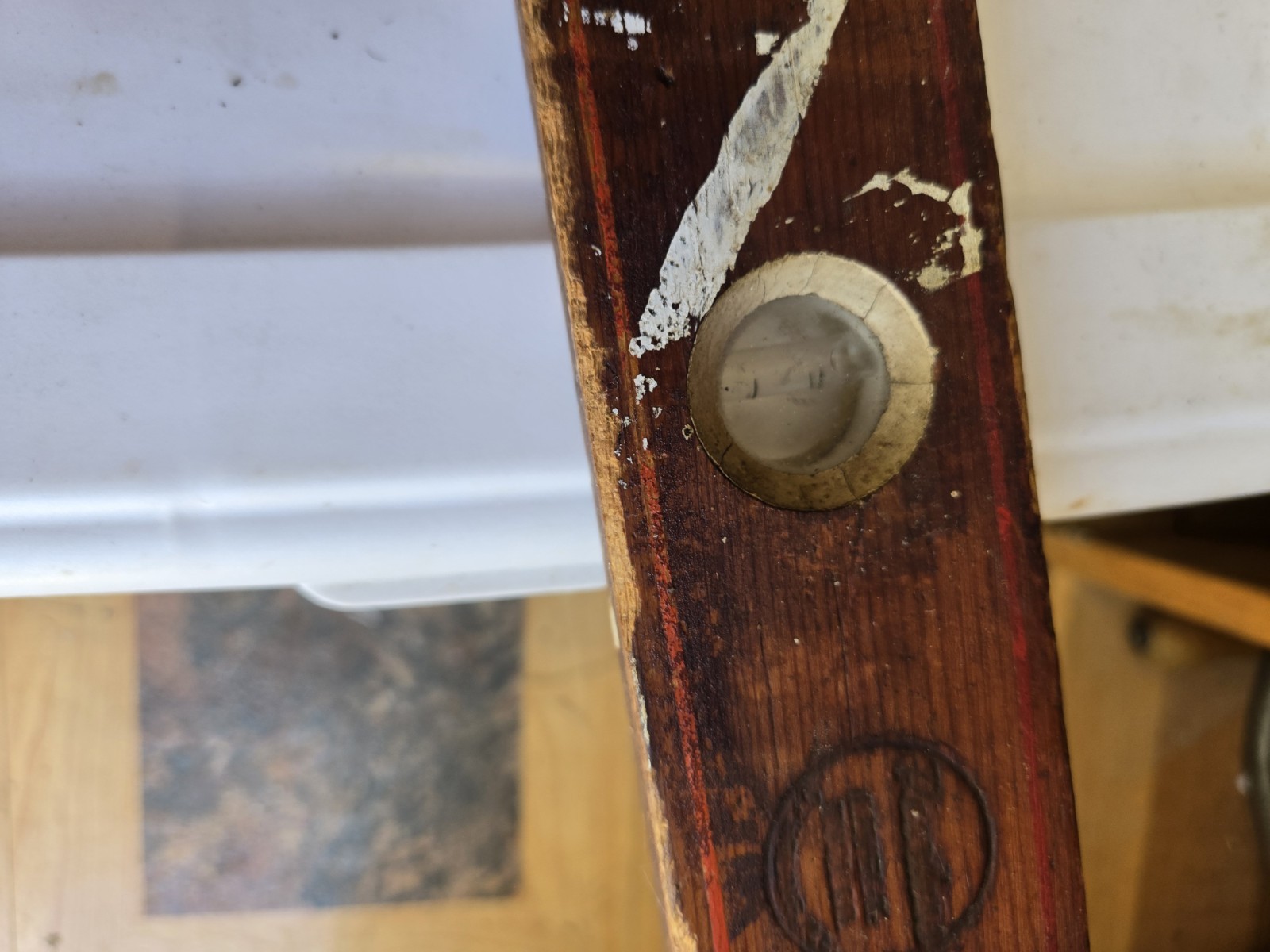 Vintage 24 Inch Wood Level With Manufactures Stamp