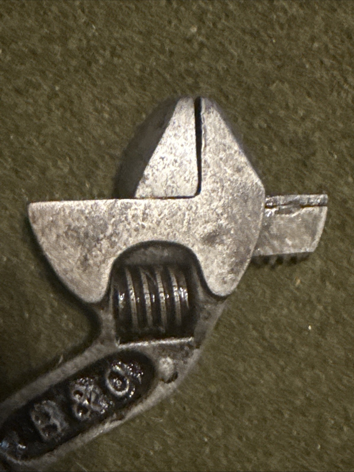 Vintage Small S Curved Adjustable Wrench Bemis & Call USA 🇺🇸 Nice!