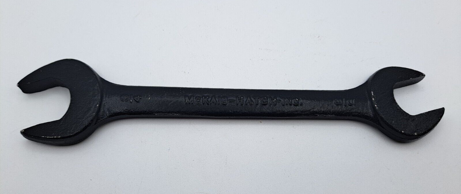 Vintage McKaig-Hatch 5/8 x 3/4 Open End Wrench – Painted Black – USA