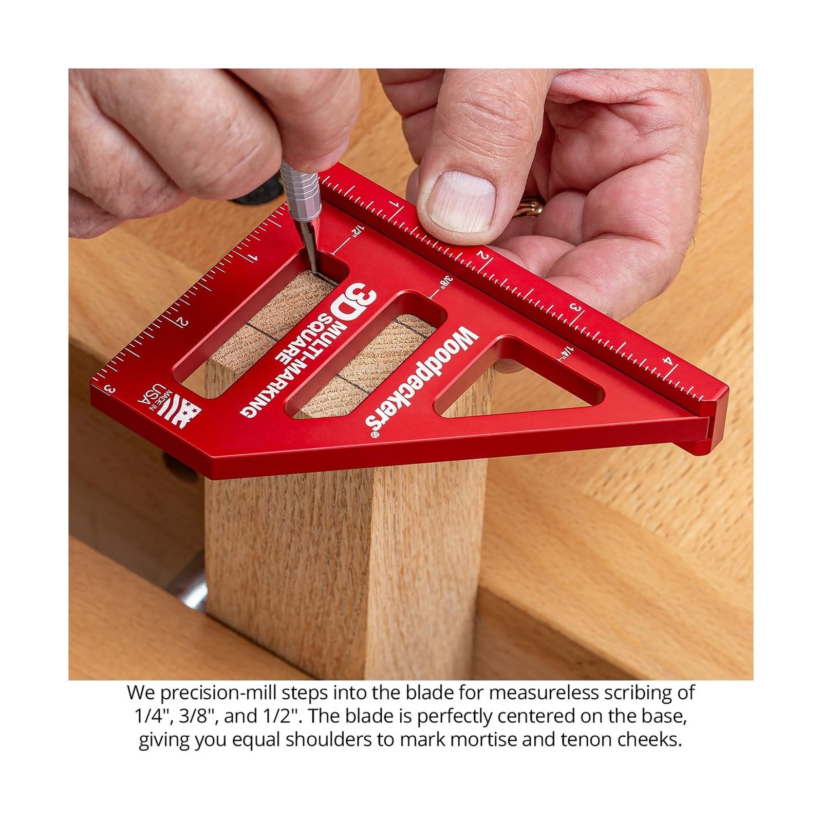 Woodpeckers 3D Multi-Marking Square, Inch Version, USA Made, Feature Packed A…