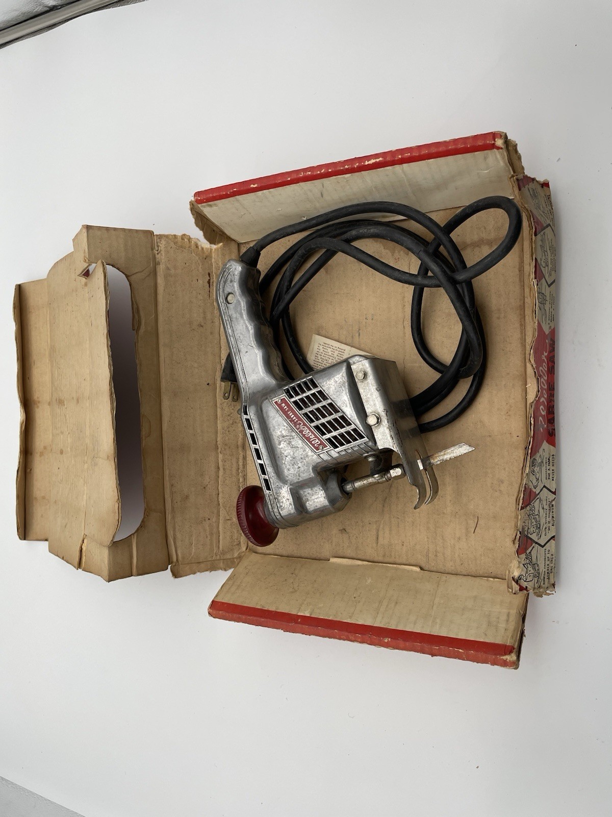 Vintage 1950’s Weller Sabre Saw Model 800 Works Box