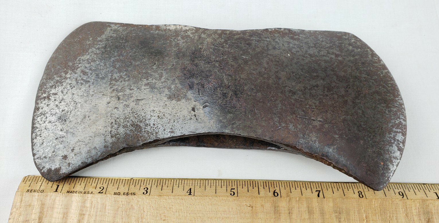 Antique LARGE Double Bit Axe Head 3lb 10 oz 9″ Long Vintage Collector Sager?