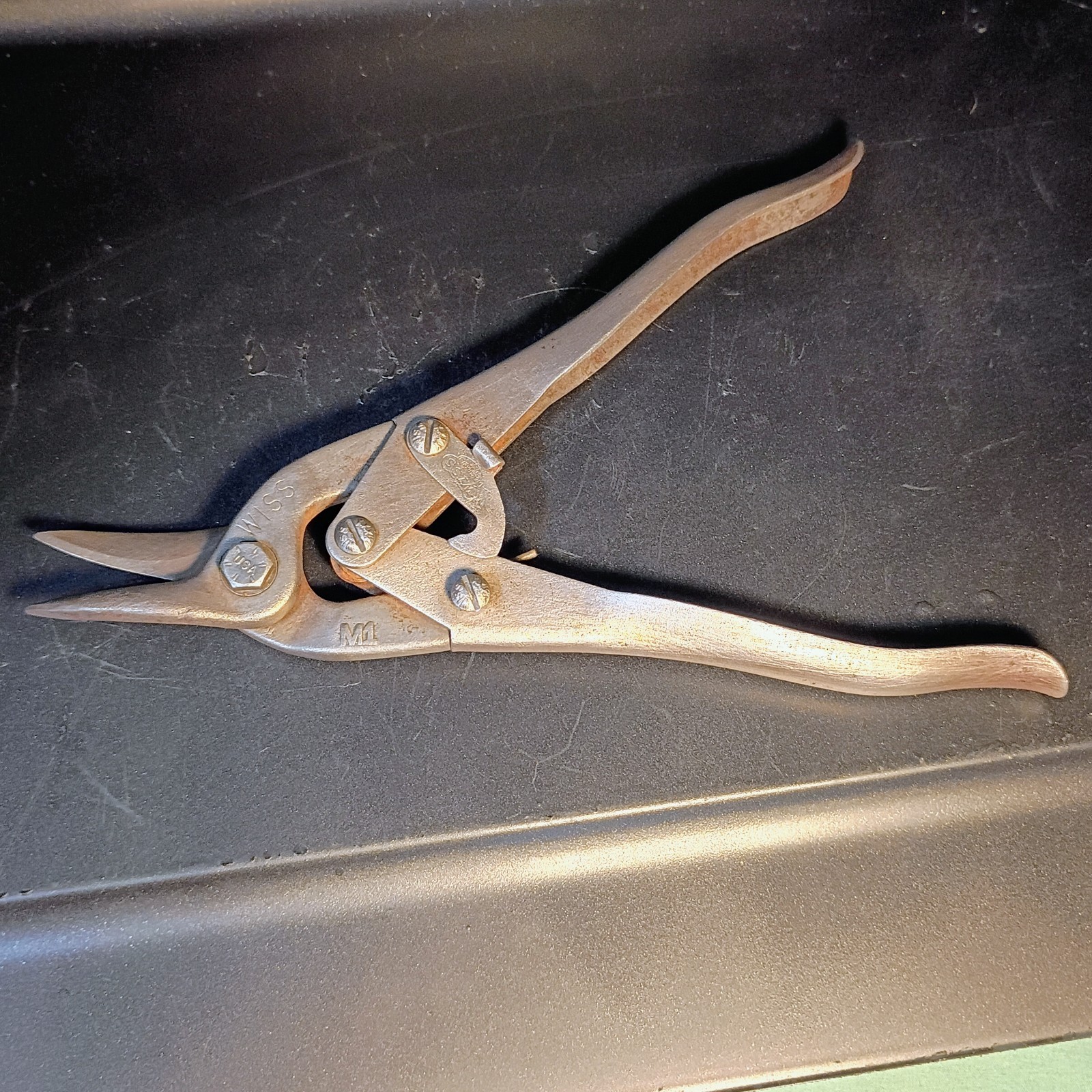 Vintage Pre 1955 Wiss M1 Tin Snips Newark NJ USA Cleaned & Oiled
