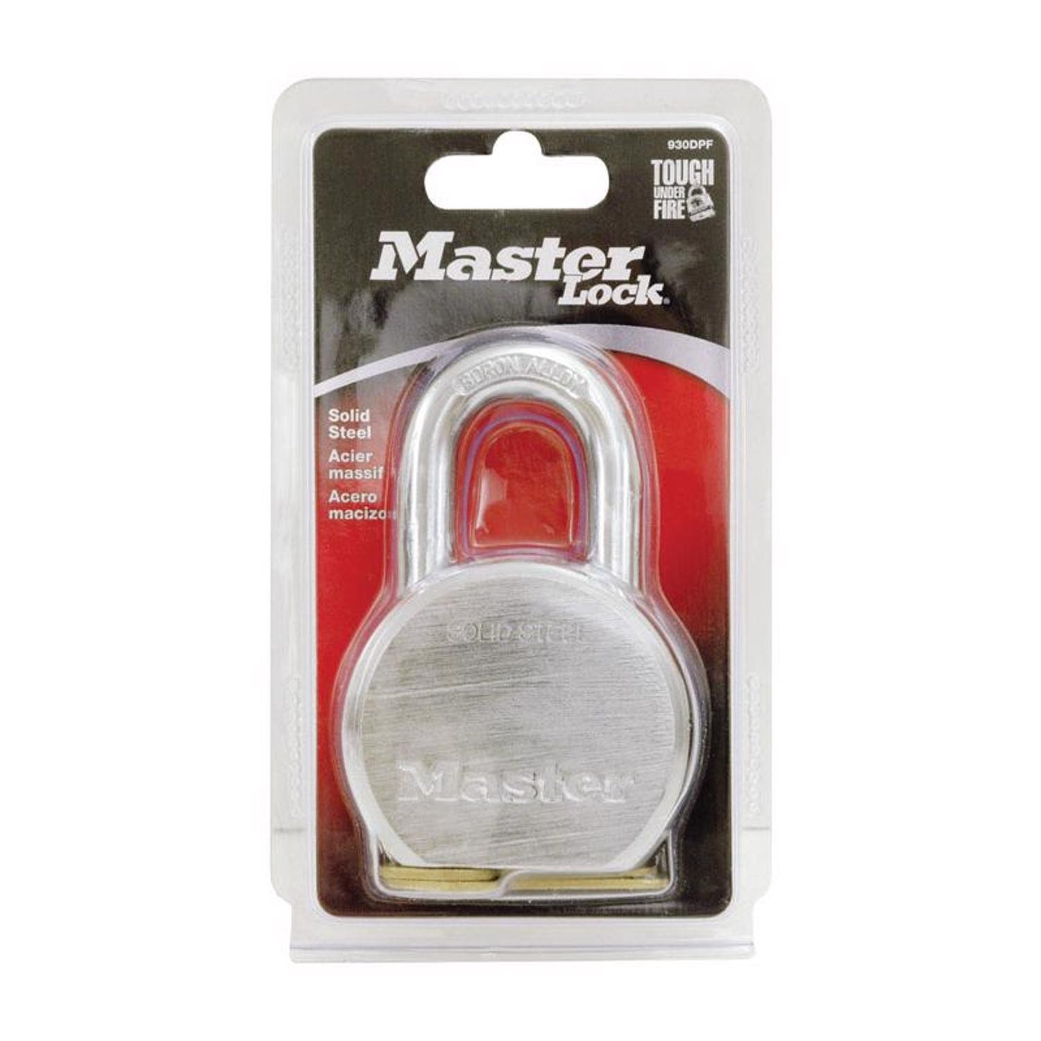Master Lock 2-3/16 in. H X 2-1/2 in. W Steel Dual Ball Bearing Locking 930DPF