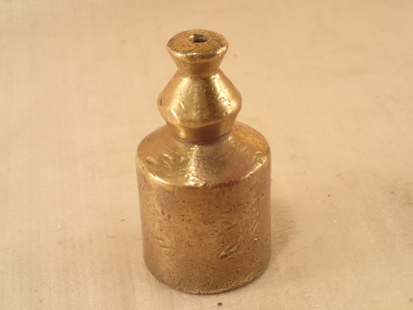 Atqe European Flat Bottom, Cement Filled, Stylish Brass Plumb Bob Weight 23 oz.