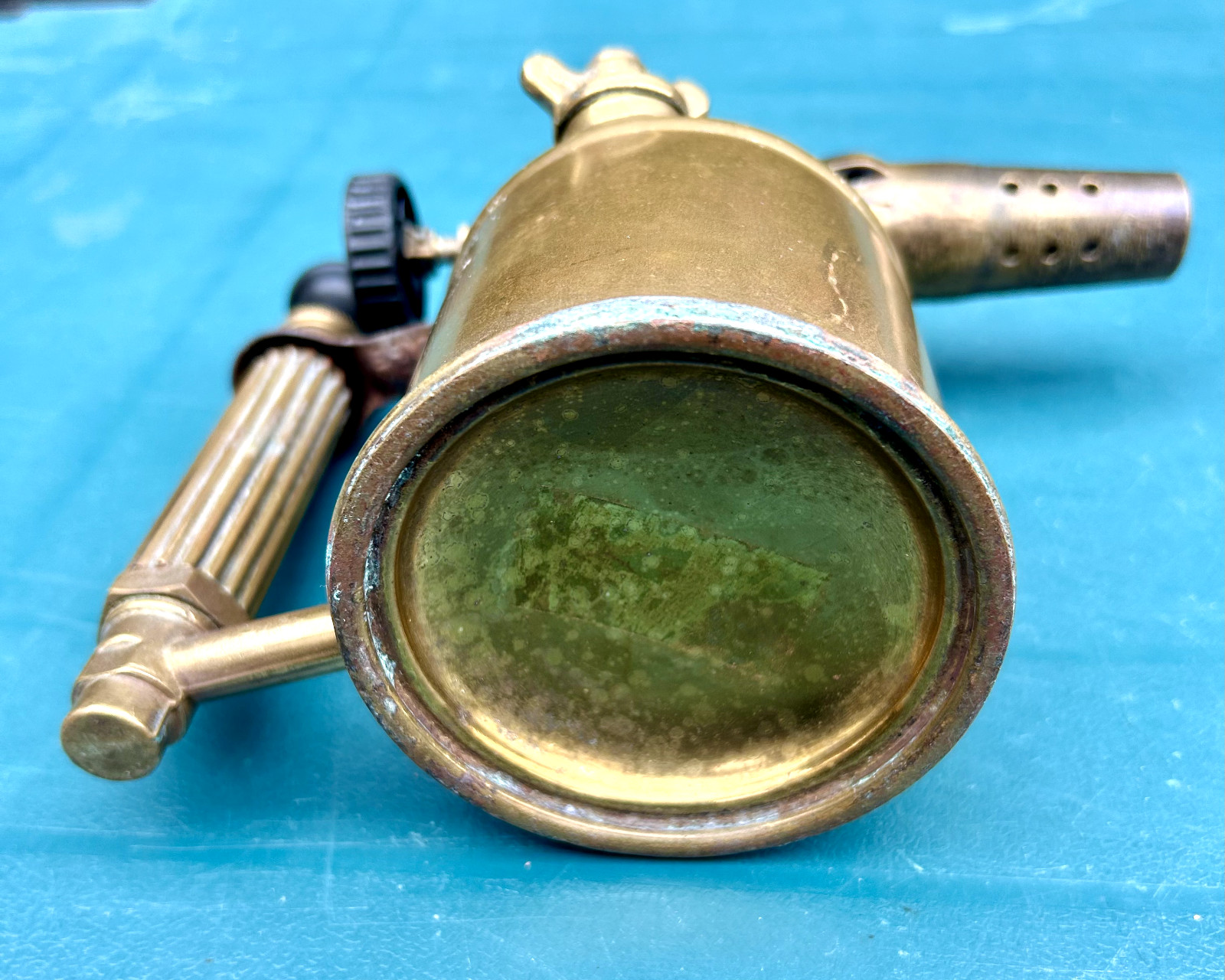 Vintage Max Sievert No.270 Brass Blowlamp Sweden -Benzoline Torch 0.4 ltr