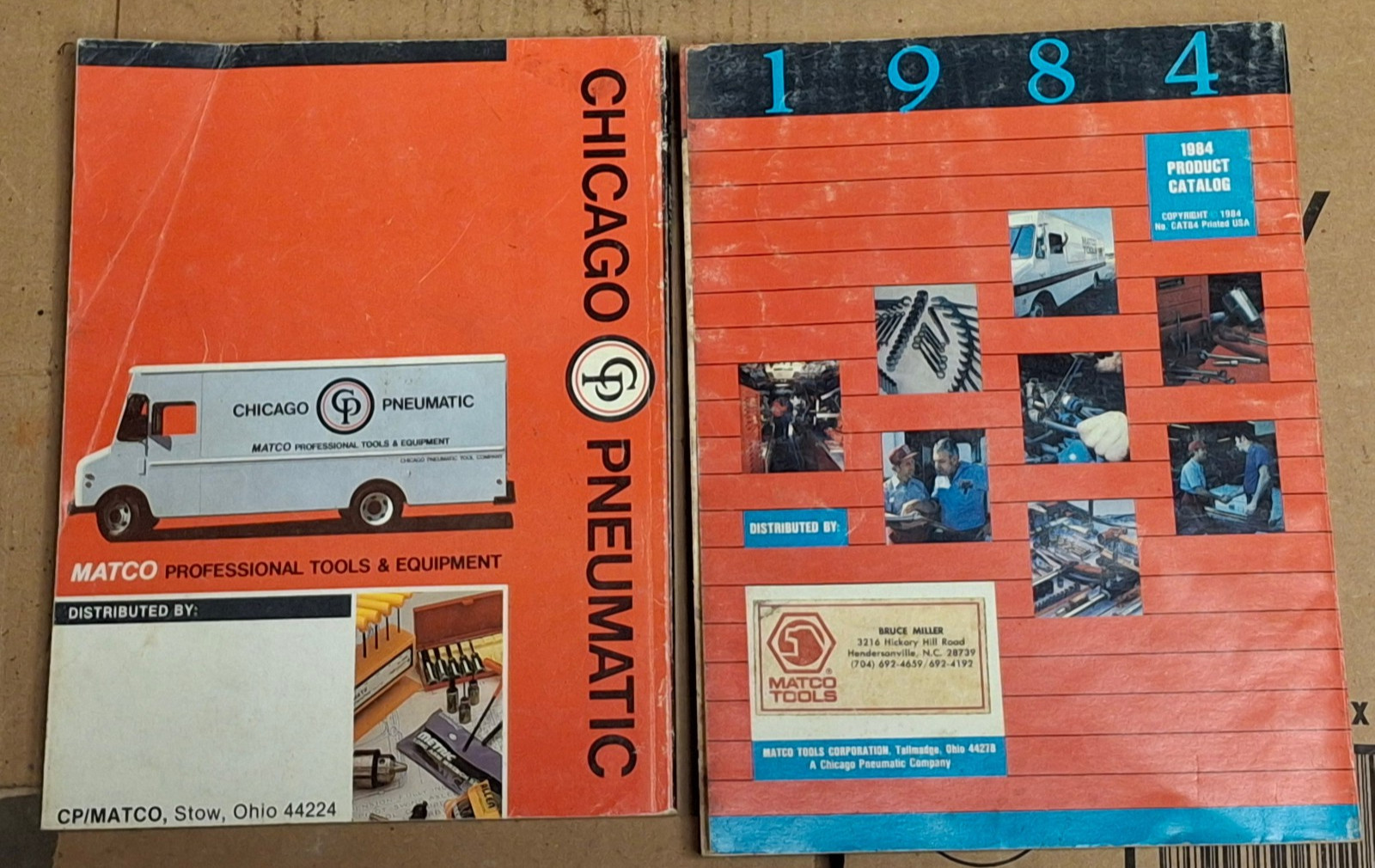 (2) Catalogs Vintage 1984 MATCO Central Pneumatic Tools , Mac Tools Hand Tools