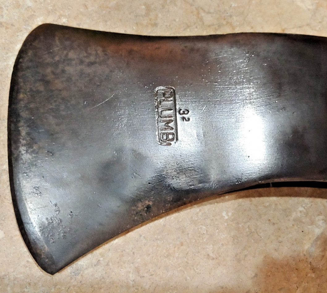 Vintage Plumb No. 3 & 2 Double Bit Axe Head 3 Lbs. 5.5 Oz USA Super Clean EXLT