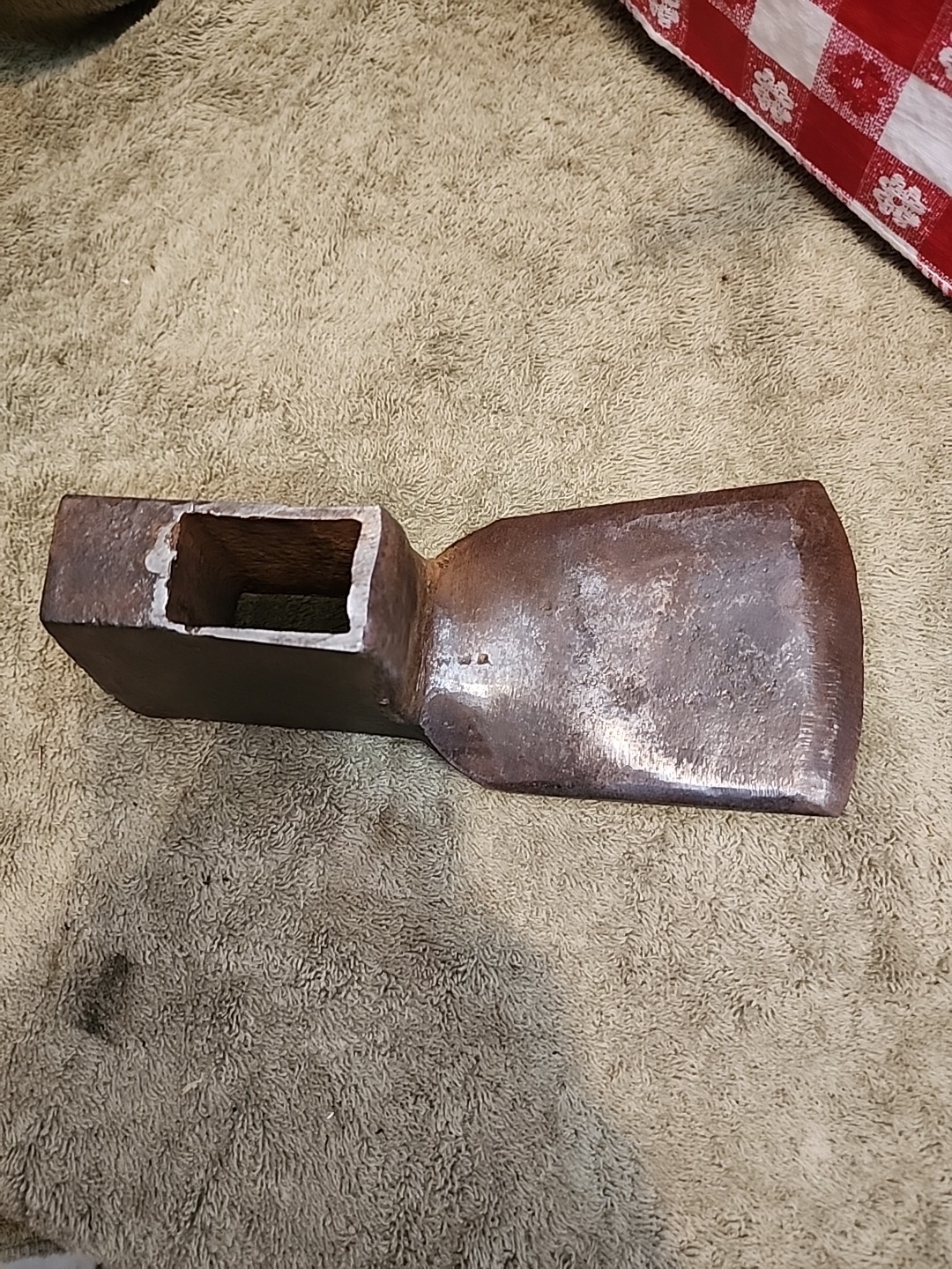 VTG MARKED OLD FOOT ADZE AXE FARM GARDEN DIGGING HEWING TOOL GRUB HOE 3.15lbs