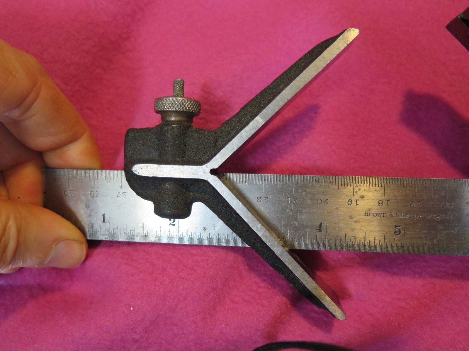 Vintage usa Brown & Sharpe Providence RI combination square level center finder