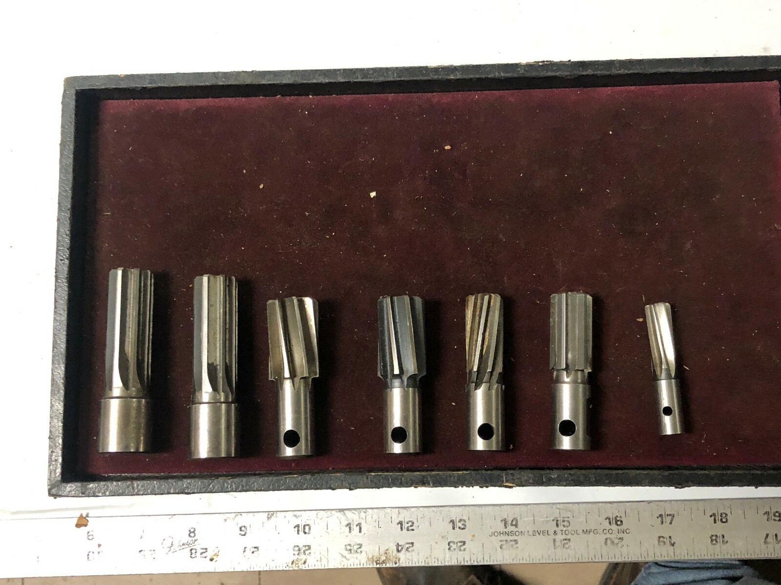 MACHINIST LATHE TOOL MILL Machinist Lot of Stub Reamers OkCbA
