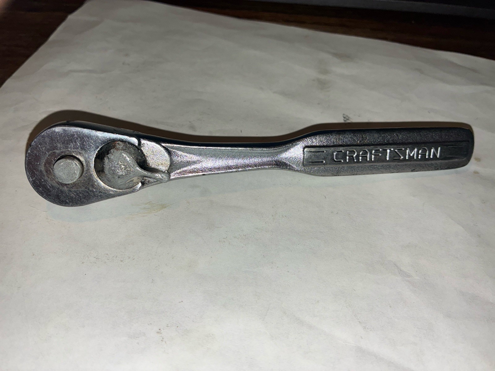 CRAFTSMAN 3/8″ Drive Quick Release Ratchet 6.5″ Oil Port 43785 -W-USA WORKS GOOD