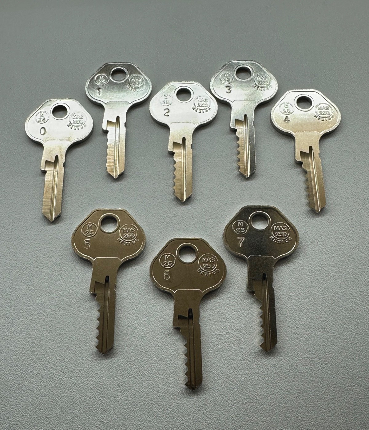 Master Series Space And Depth Keys 5 Cut Blanks M25, 1092-6000B, 6000B Key Blank