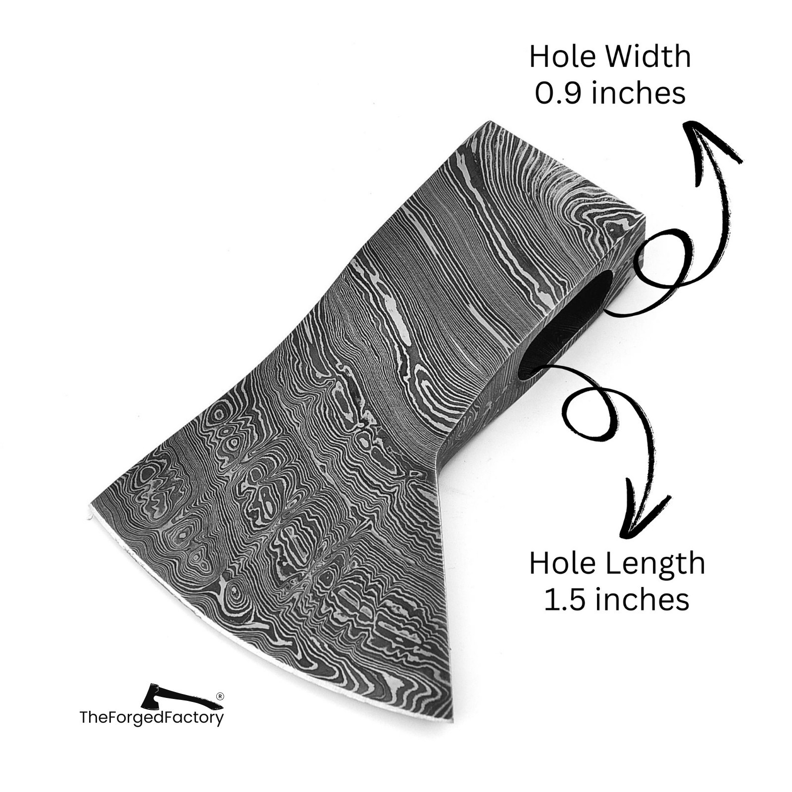 Custom Made Hand Forged Damascus Steel AXE HEAD for BUSHCRAFT and HATCHET AXE