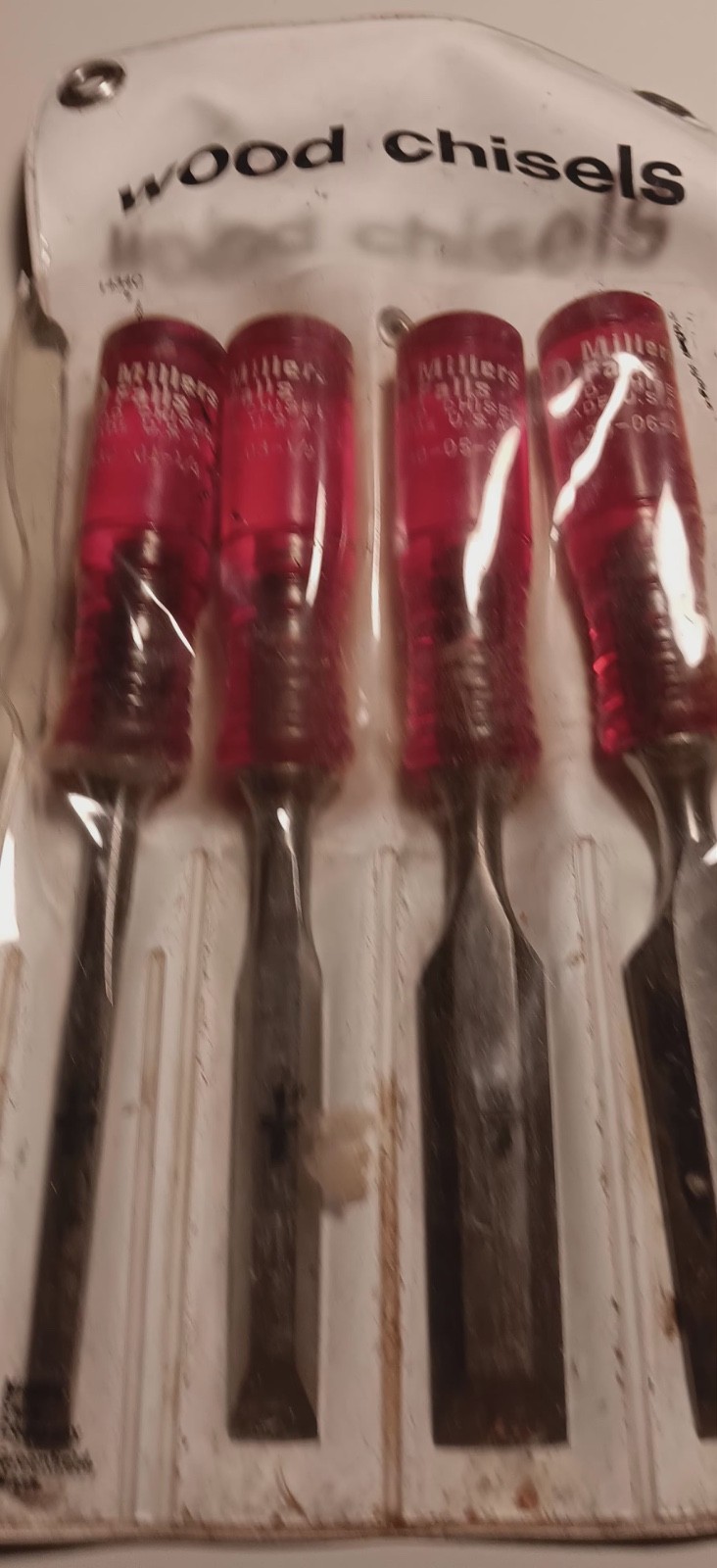 Vintage Miller’s Falls 4 – Piece wood chisel set Model #1434C