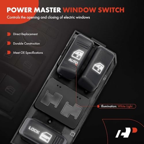 Master Power Window Switch Compatible with Chevrolet Tahoe 1996-1999, Blazer,