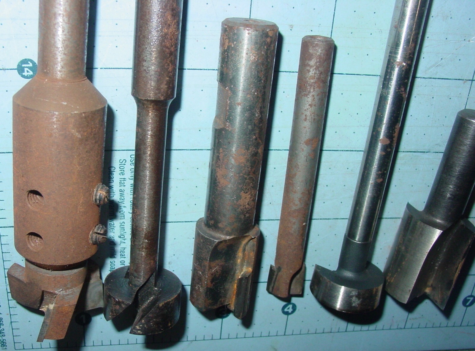 Vintage Woodwork Cutters Rounding Forstner Lathe Drill Press End Mill Bit Lot