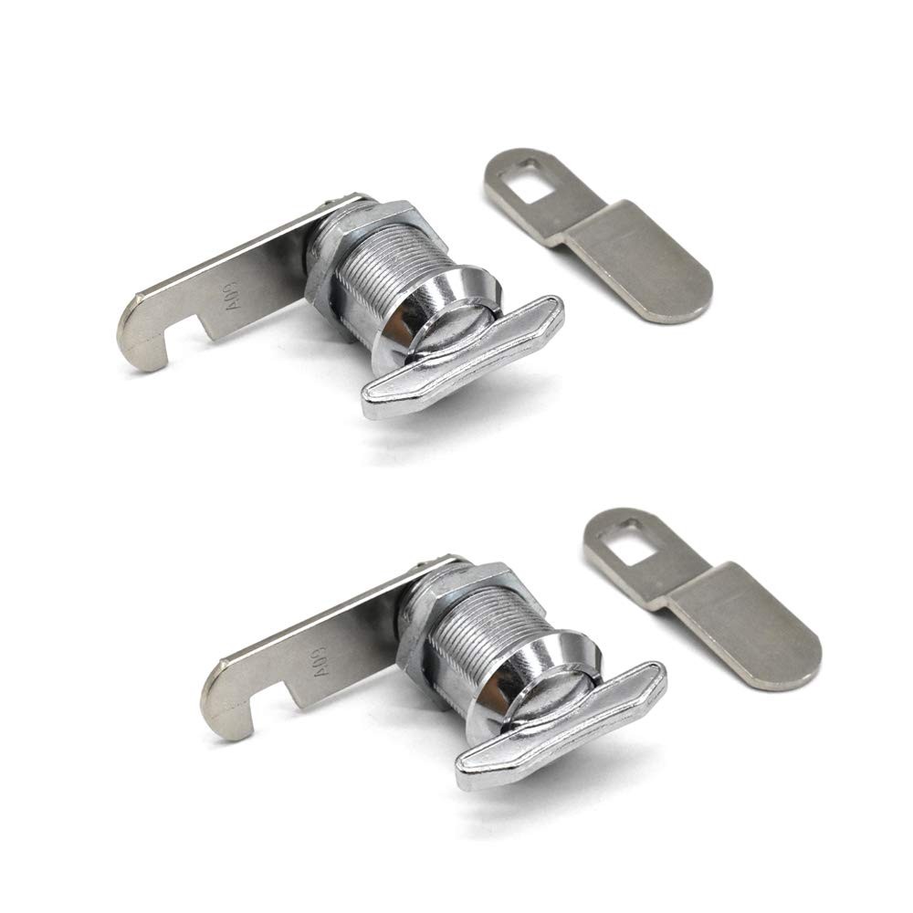 2Pcs Thumb Operated Cam Lock 7/8″ NonLocking Compartment Lock for RV, Camper,…