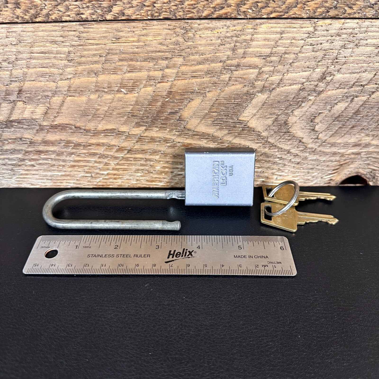 Vintage American Lock Co. Padlock Series 30 w/ 2 Keys Hardened Long Shackle -USA