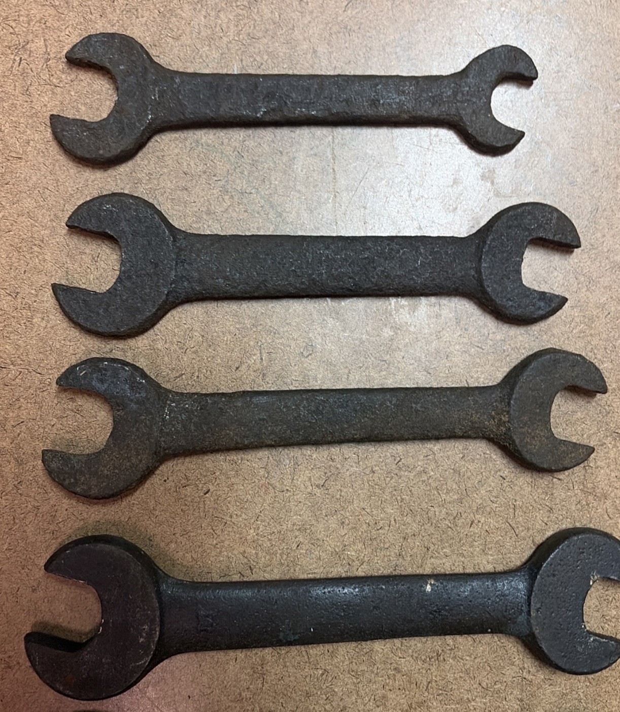 Vintage 1900’s Lot of 8 Double Open End Wrenches USA Drop Forged Steel Ford Lot