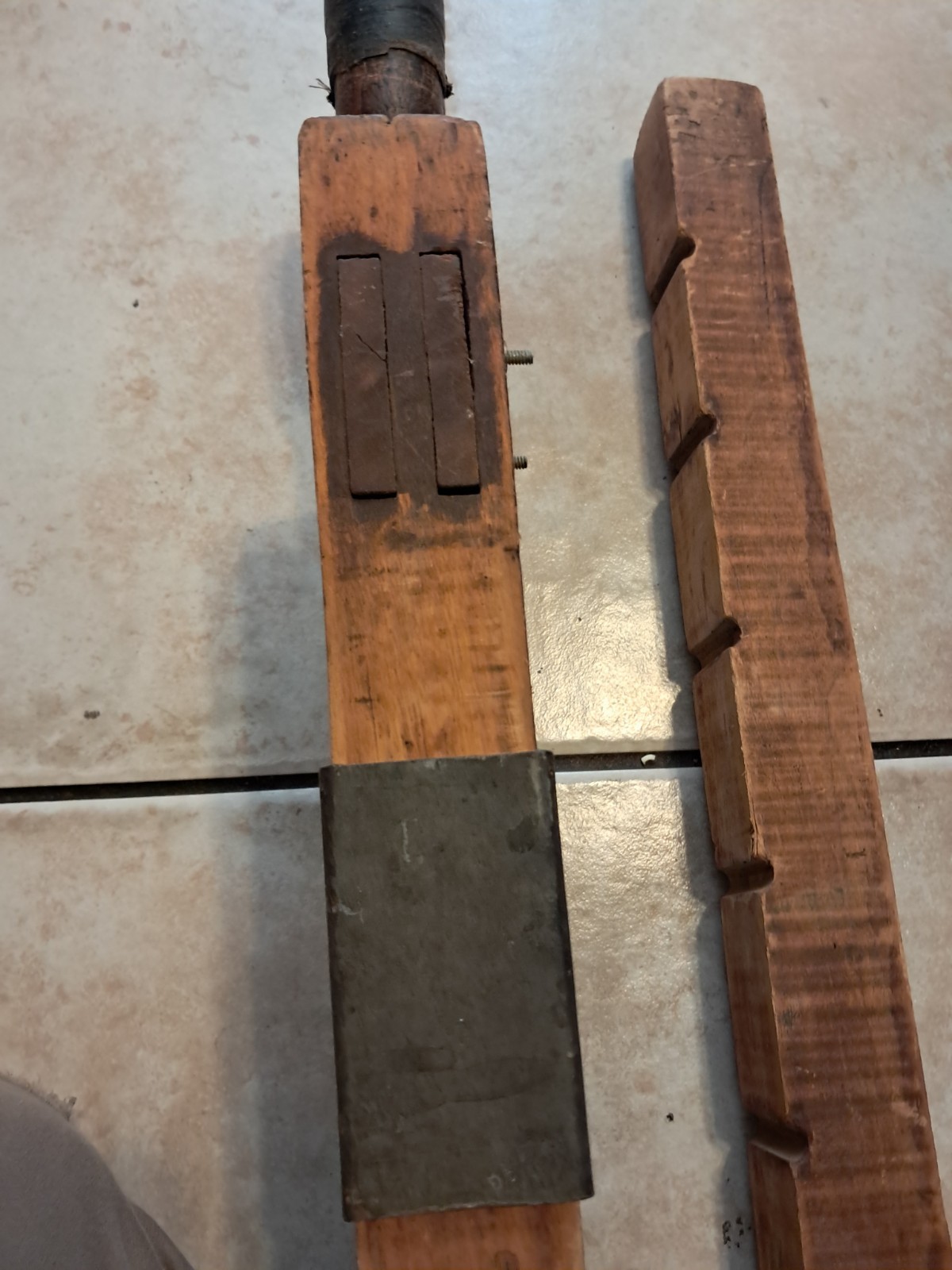 2 Vintage Bar Clamp C Clamps 60 Inch Furniture/ Woodworking Primitive Nice
