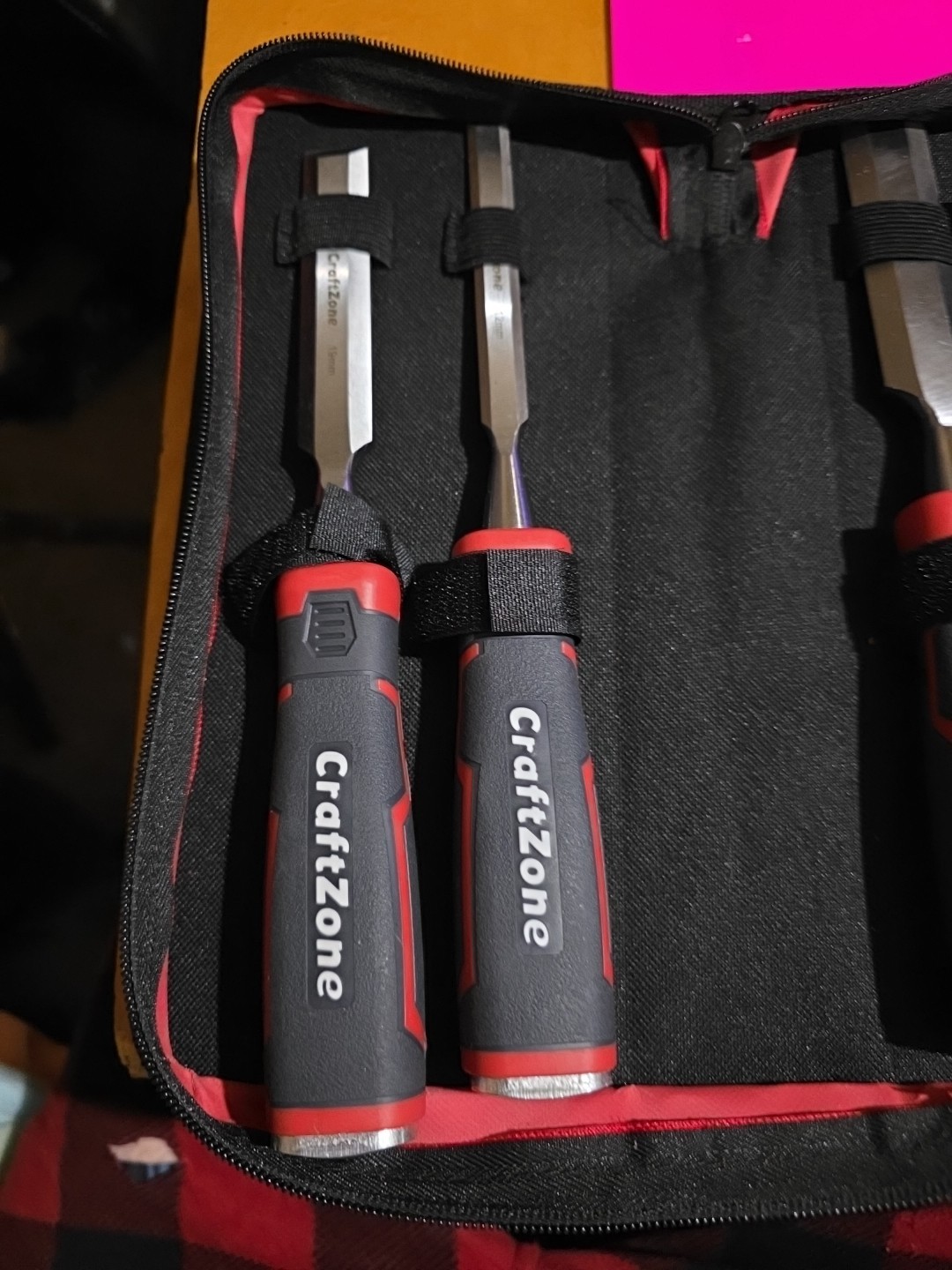 4-Piece Wood Chisel Set with Sharpening Stone – 12mm 19mm 25mm CRV Steel Chis…