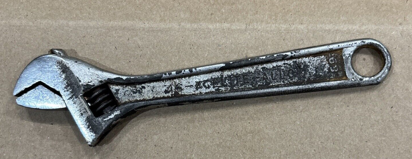 Vtg Xcelite 63 Adjustable Wrench 6” Long Orchard Park NY USA Mechanic DIY Tools