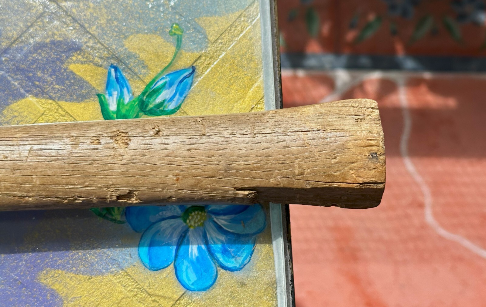 VINTAGE DOUBLE HEADED AX — 28 INCHES LONG