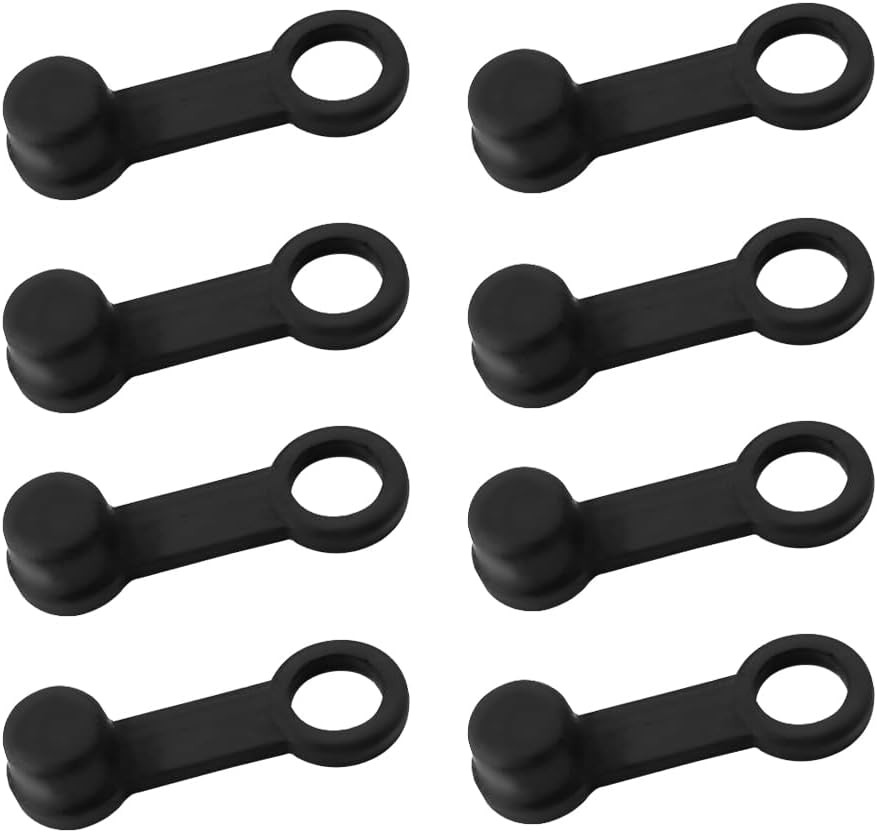 8PCS 8mm Brake Bleed Nipple Caps Rubber Dust Covers for Caliper Bleeder Screws