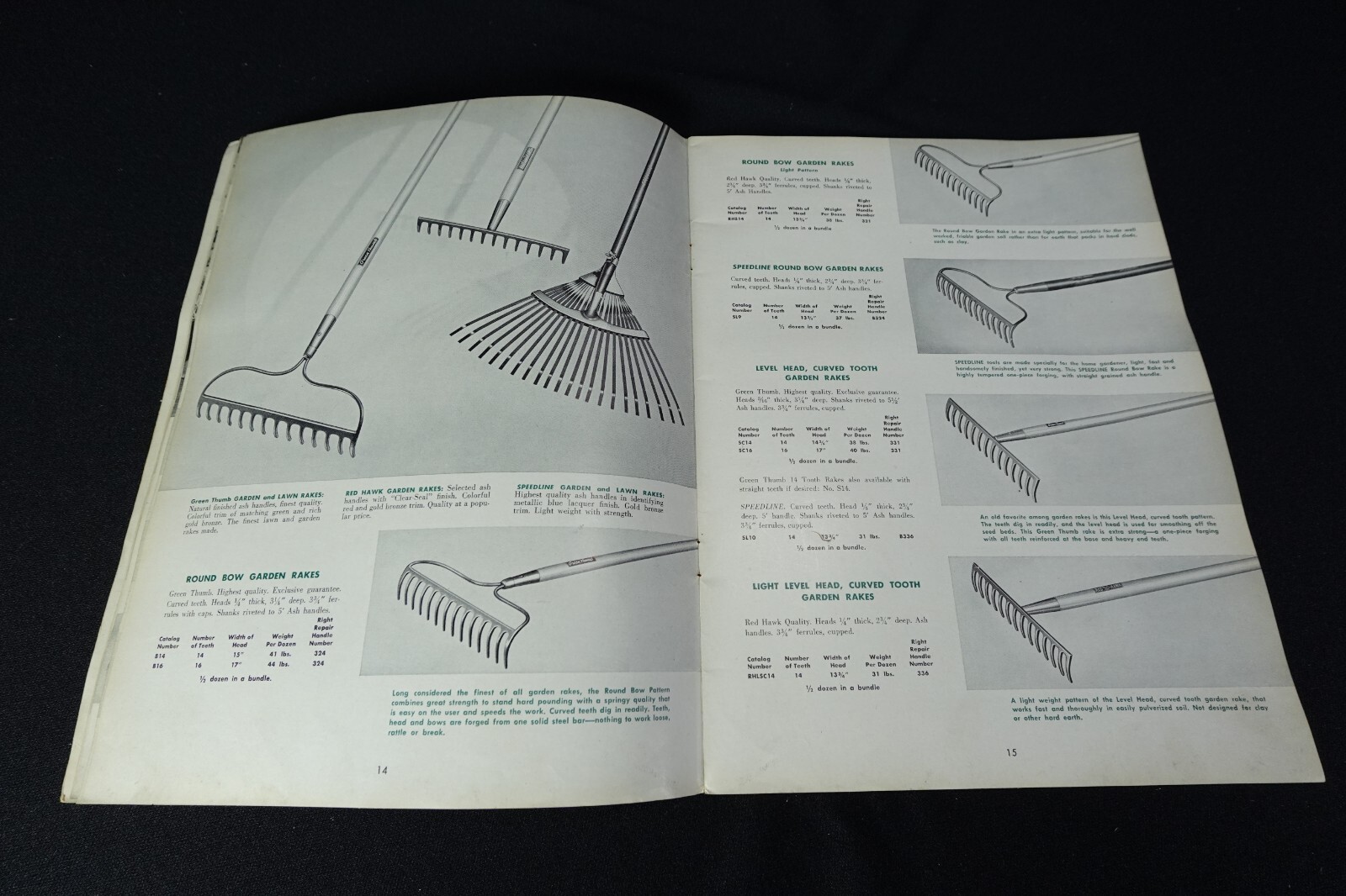 1954 Union Fork & Hoe Co Steel Goods Catalog No 18 & Net Price Lists Columbus OH