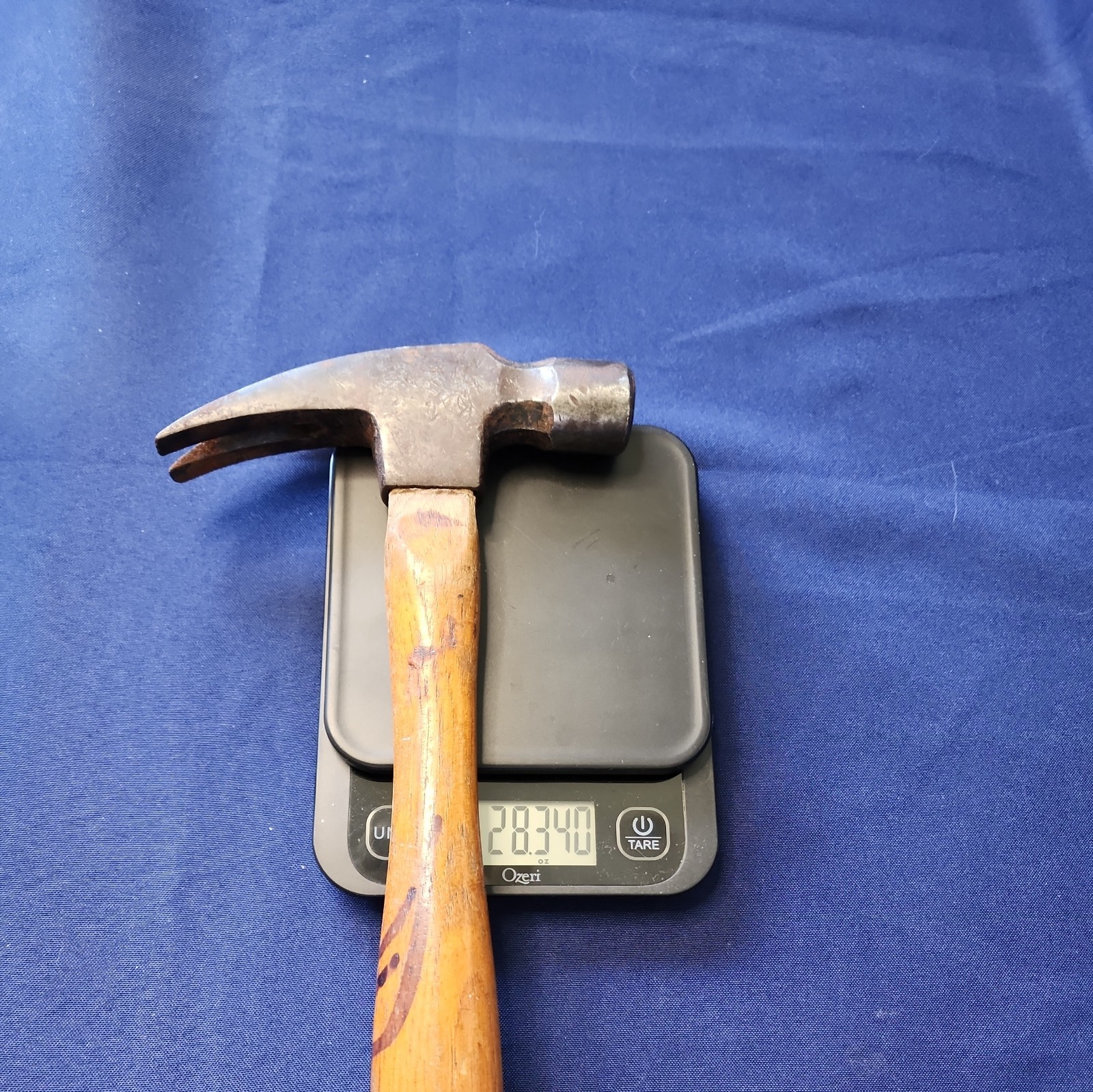 Vintage Stanley FR28C 28 Oz Straight Claw Framing Hammer Original Wooden Handle