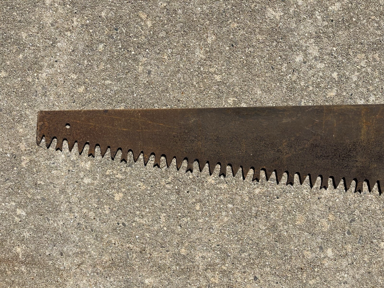 Vintage Warranted Superior 1-2 Man Logging Timber Crosscut 48” Hand Saw
