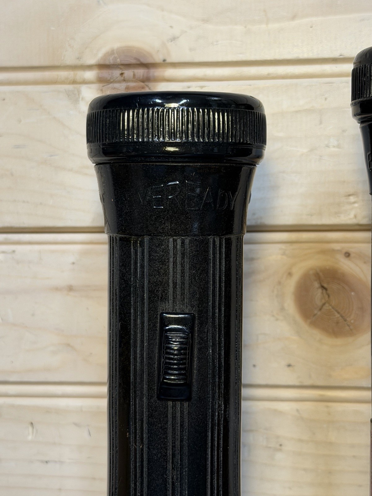 Vintage Eveready Flashlight Lot Of 2 Black US Bureau of Mine Permissible Safety
