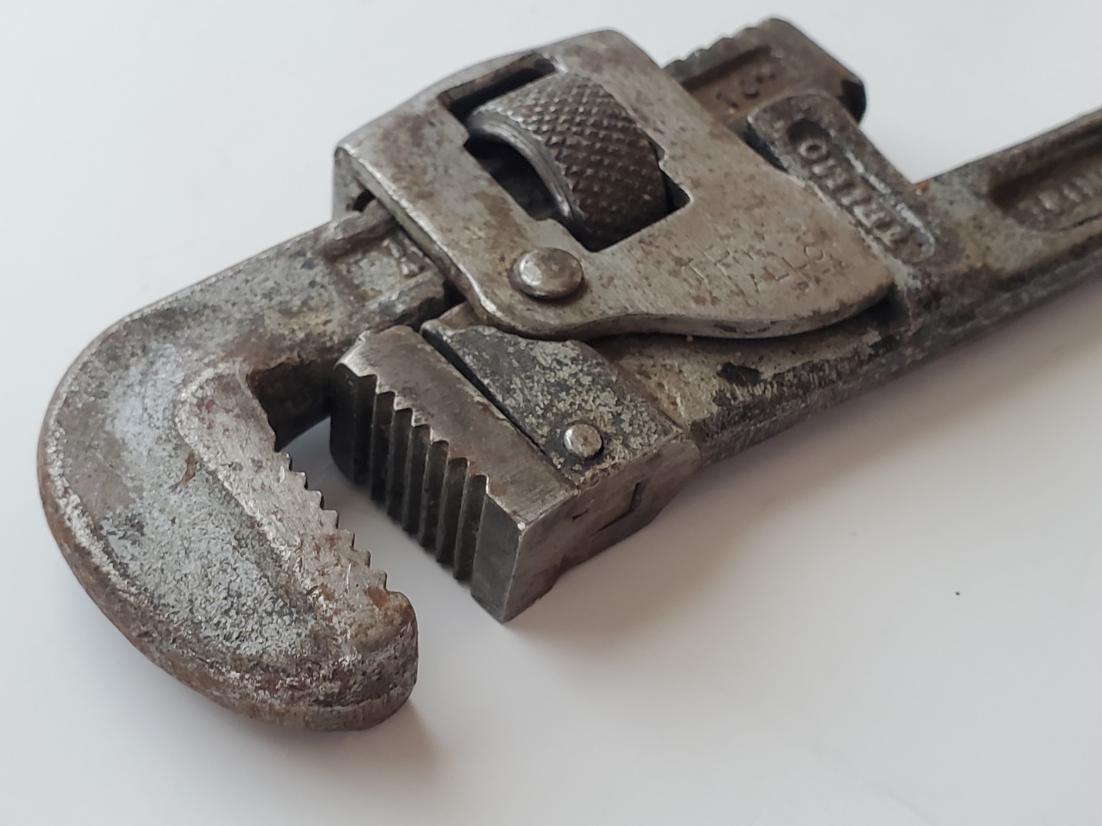 Vintage TRIMO 10″ Adjustable Pipe Wrench, Trimont Mfg Co, Roxbury Mass USA