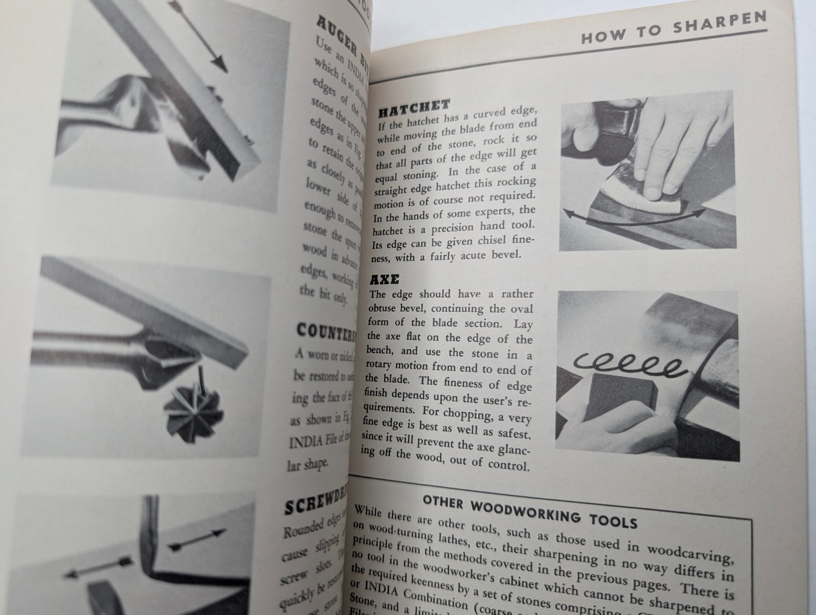 Vtg c1951 How To Sharpen Booklet Behr-Manning Norton Abrasives Tool Knife Axe