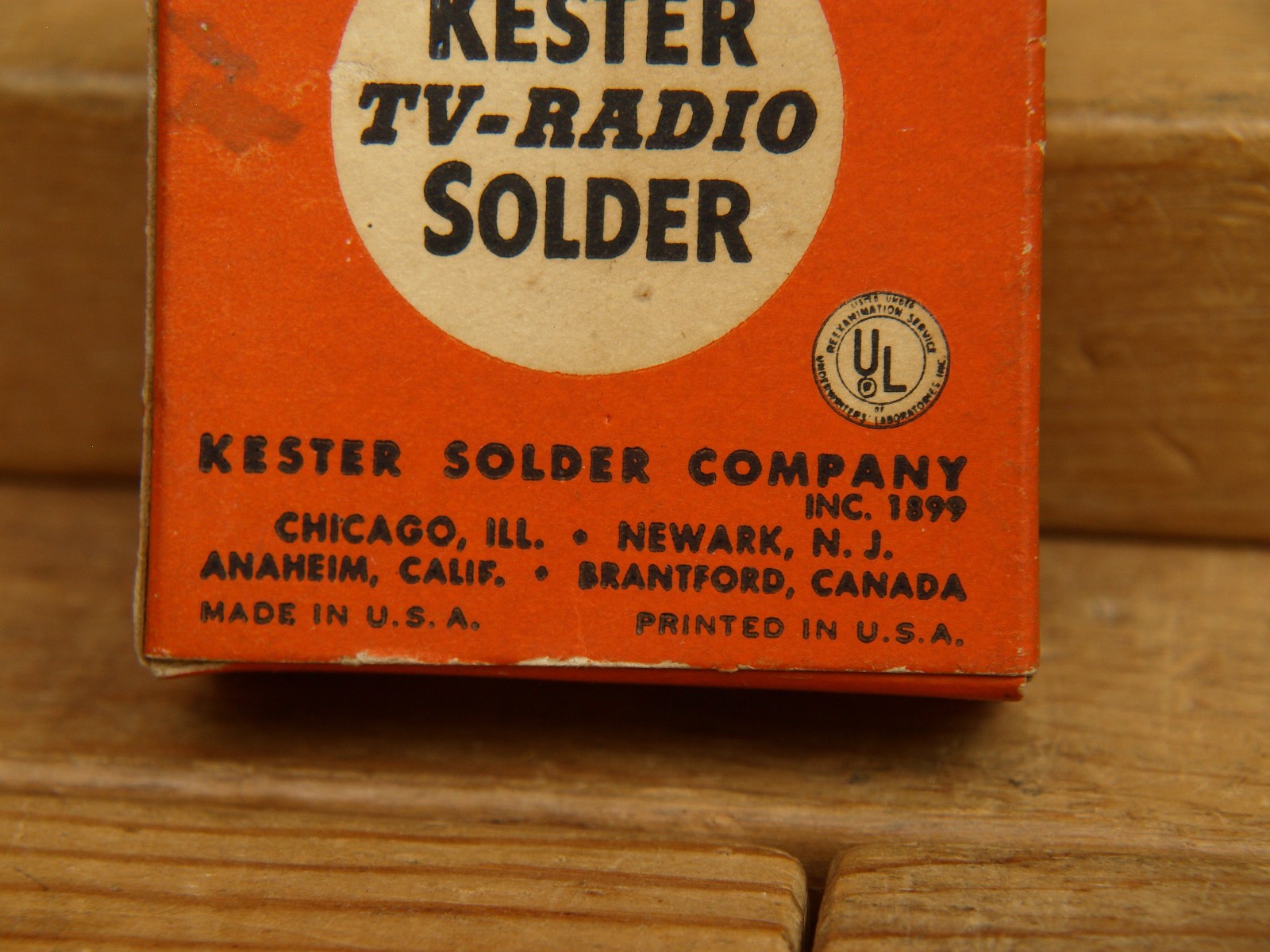 Kester TV-Radio Solder Fast Acting “Resin-Five” Flux Core Post-1959 and Pre-1967