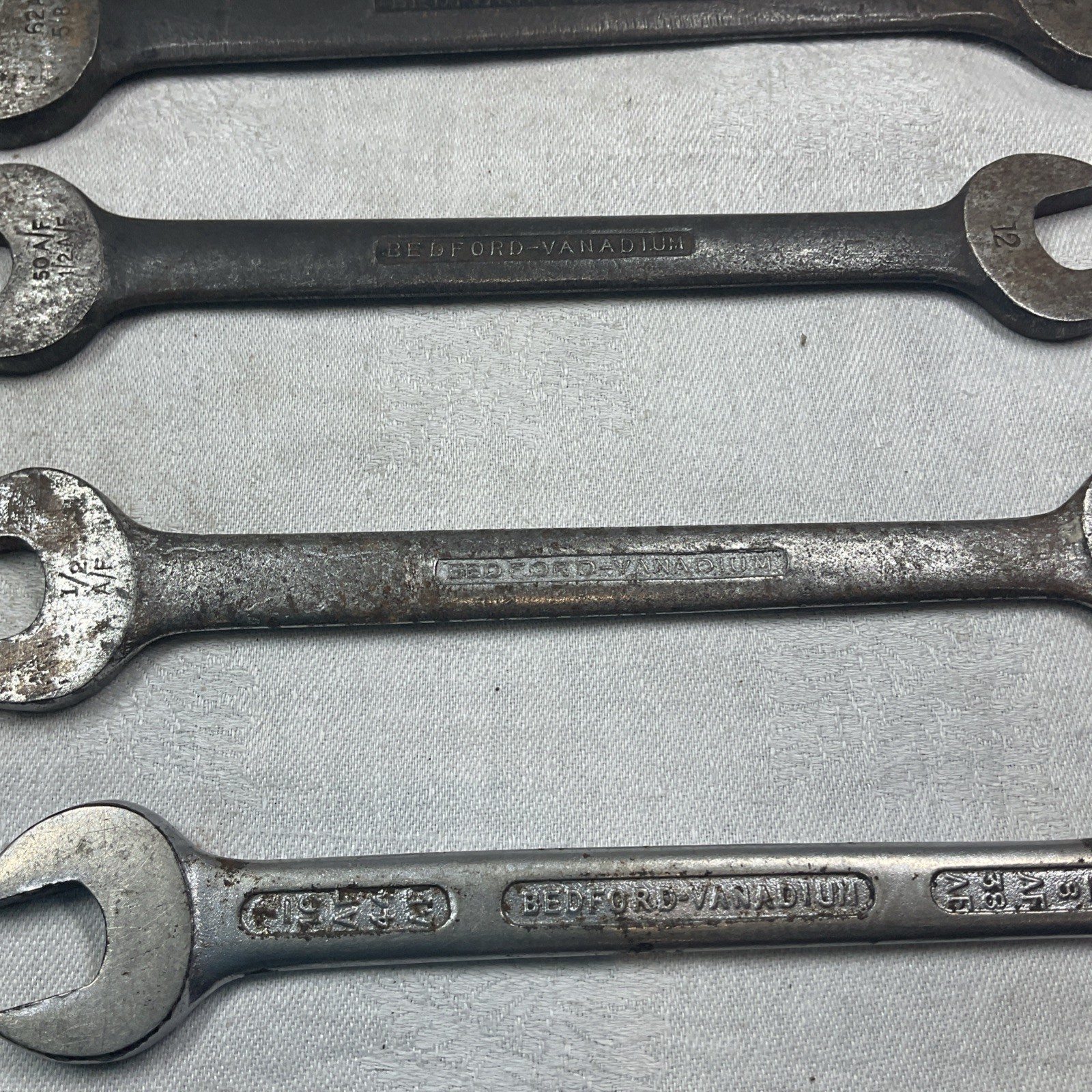 5 AF BEDFORD OPEN SPANNER WRENCH VINTAGE TOOL 5/8 9/16 1/2 7/16 3/8 IMPERIAL CAR