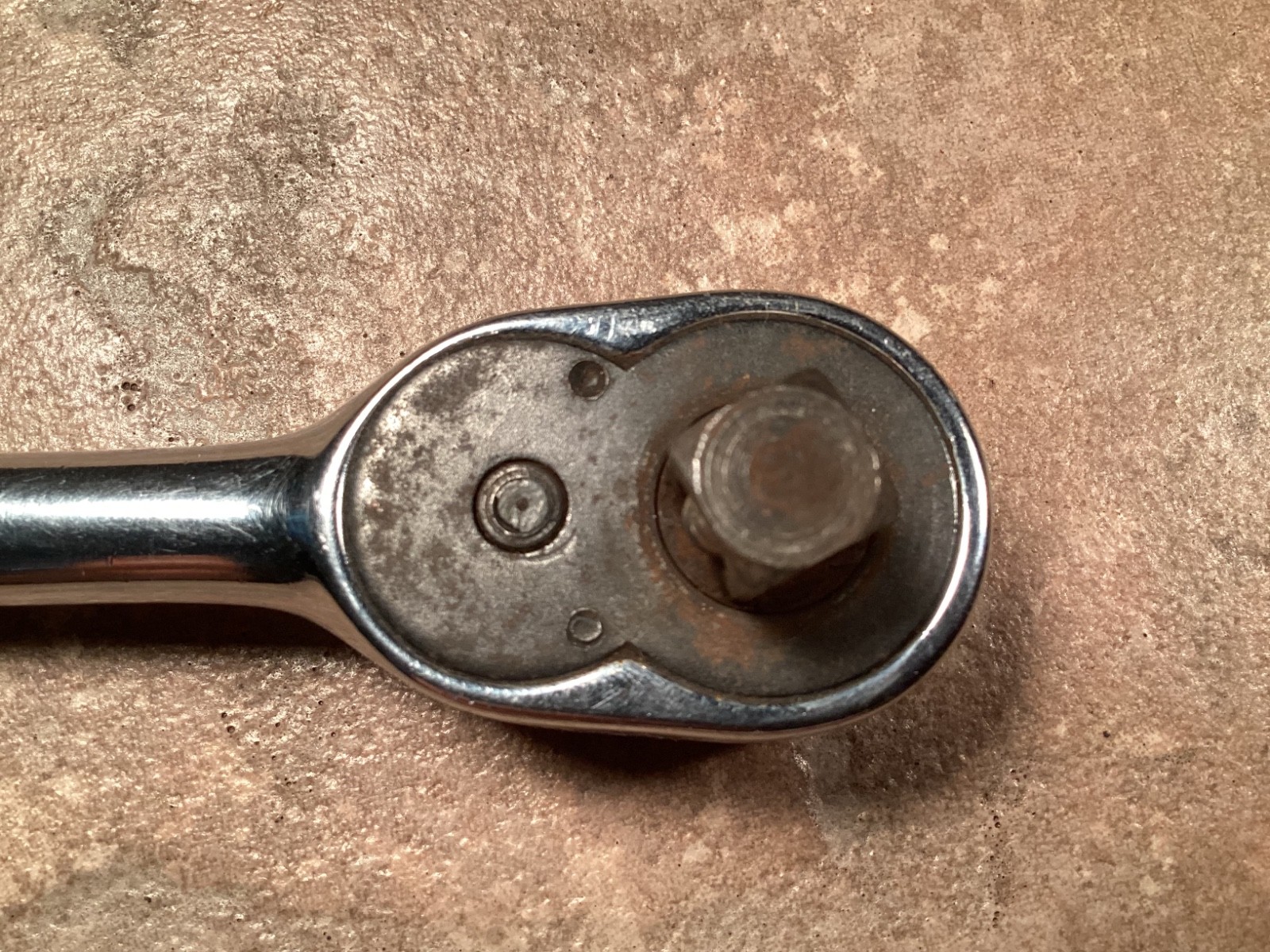 Vintage RARE Snap-on Ratchet FK 720 Stubby 3/8″ Dr. 4″ Length Forged Chrome USA