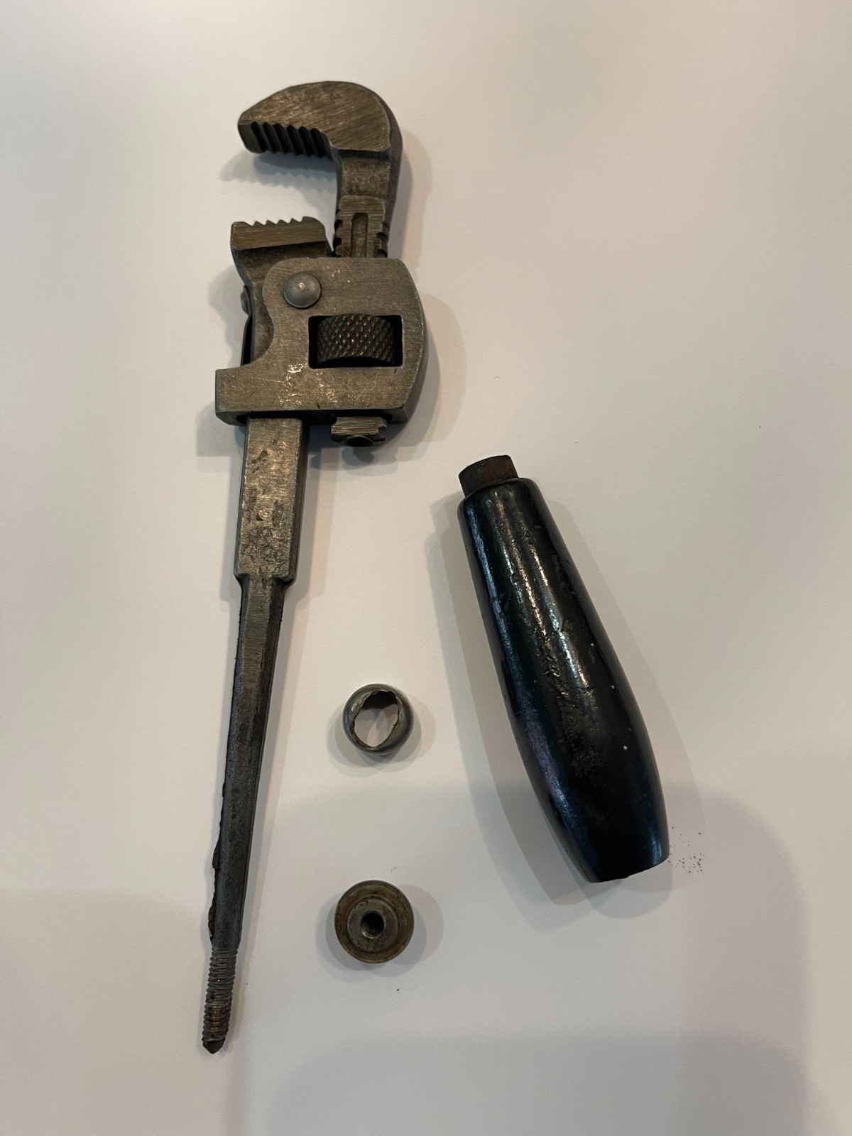 Vintage 6″ Pocket Size Pipe Wrench – Mini Stillson Pattern – No Makers Markings