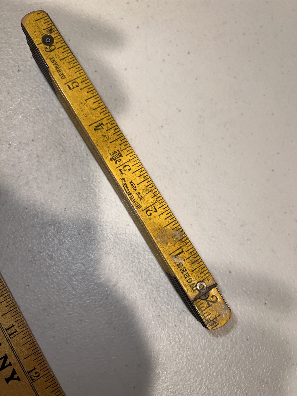 Wood Steel K & E Keuffel & Esser 72” Extension Zig Zag Ruler 6 Foot + Flat rule