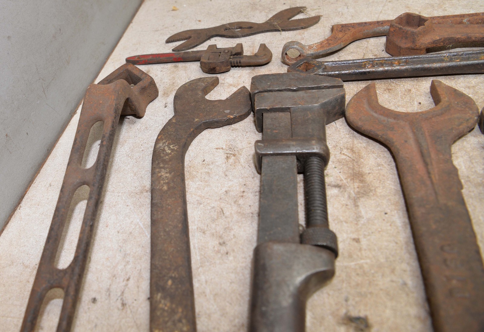 20 vintage wrench perfect handle adjustale bicycle auto odd collectible tool T7