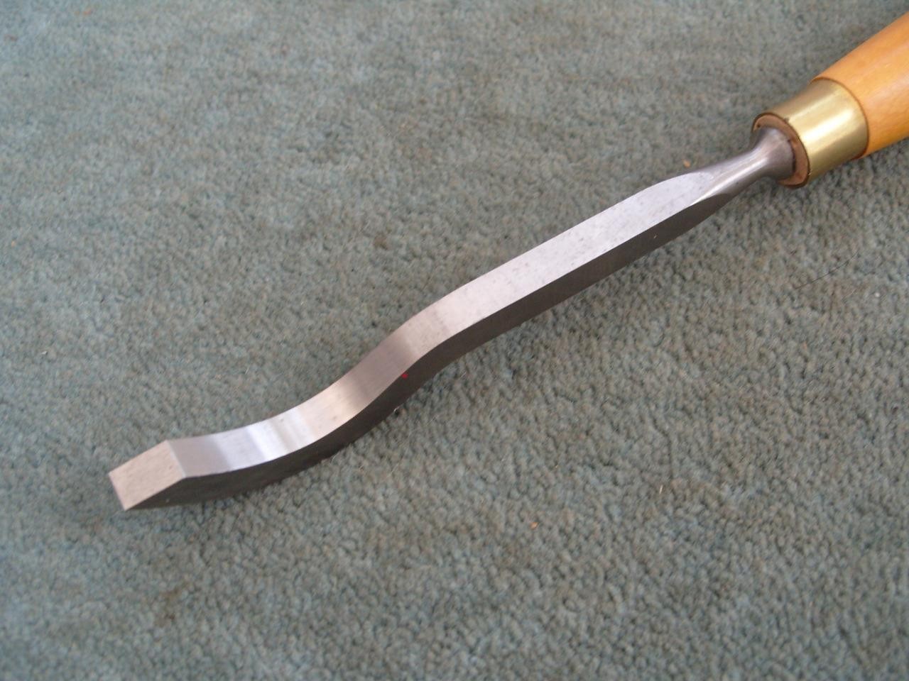 3/8″ wide Swan neck mortice chisel by Henry Taylor, Sheffield, Unused.